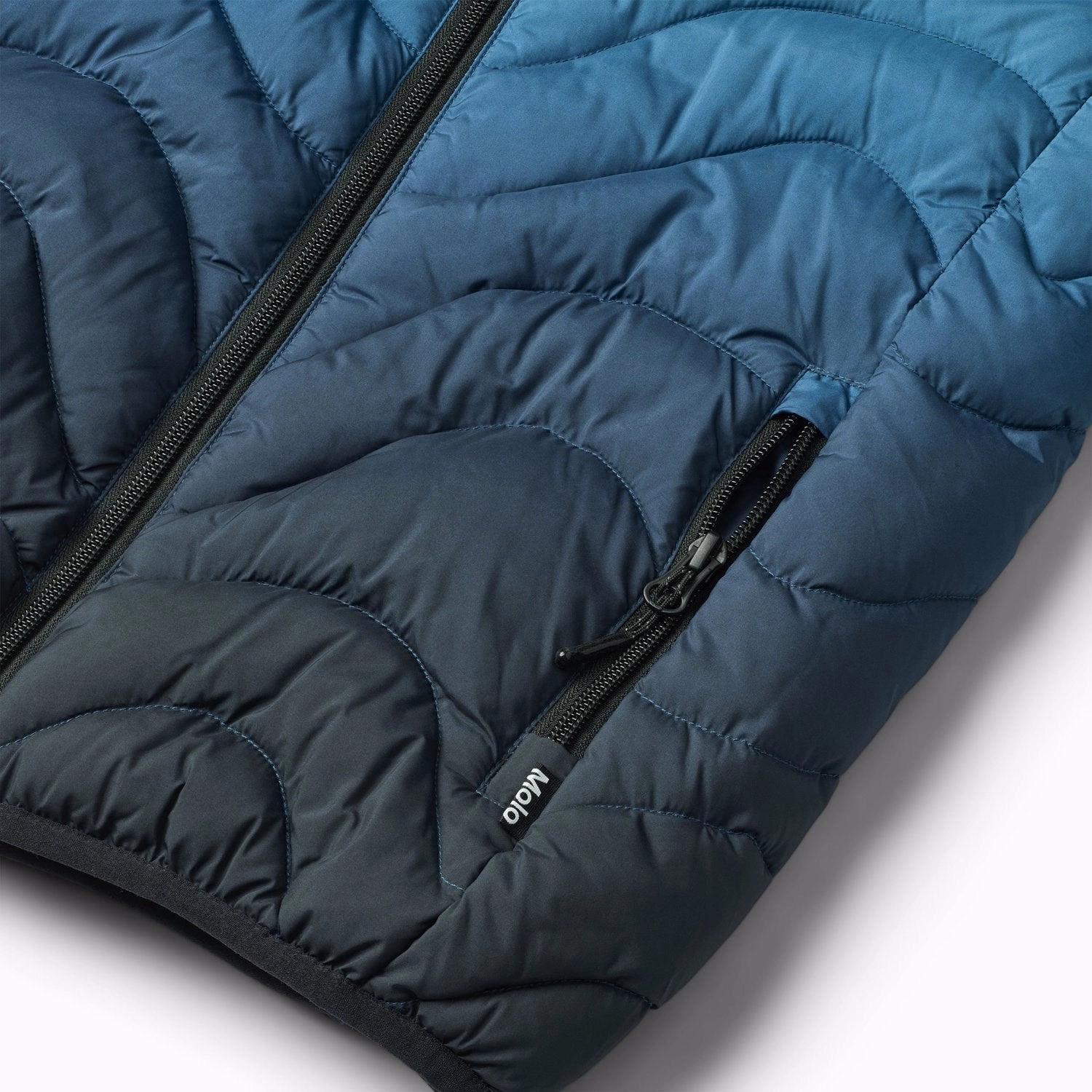Molo Blue Ice Hao Jacket Non Slip Collar Articulated Knees