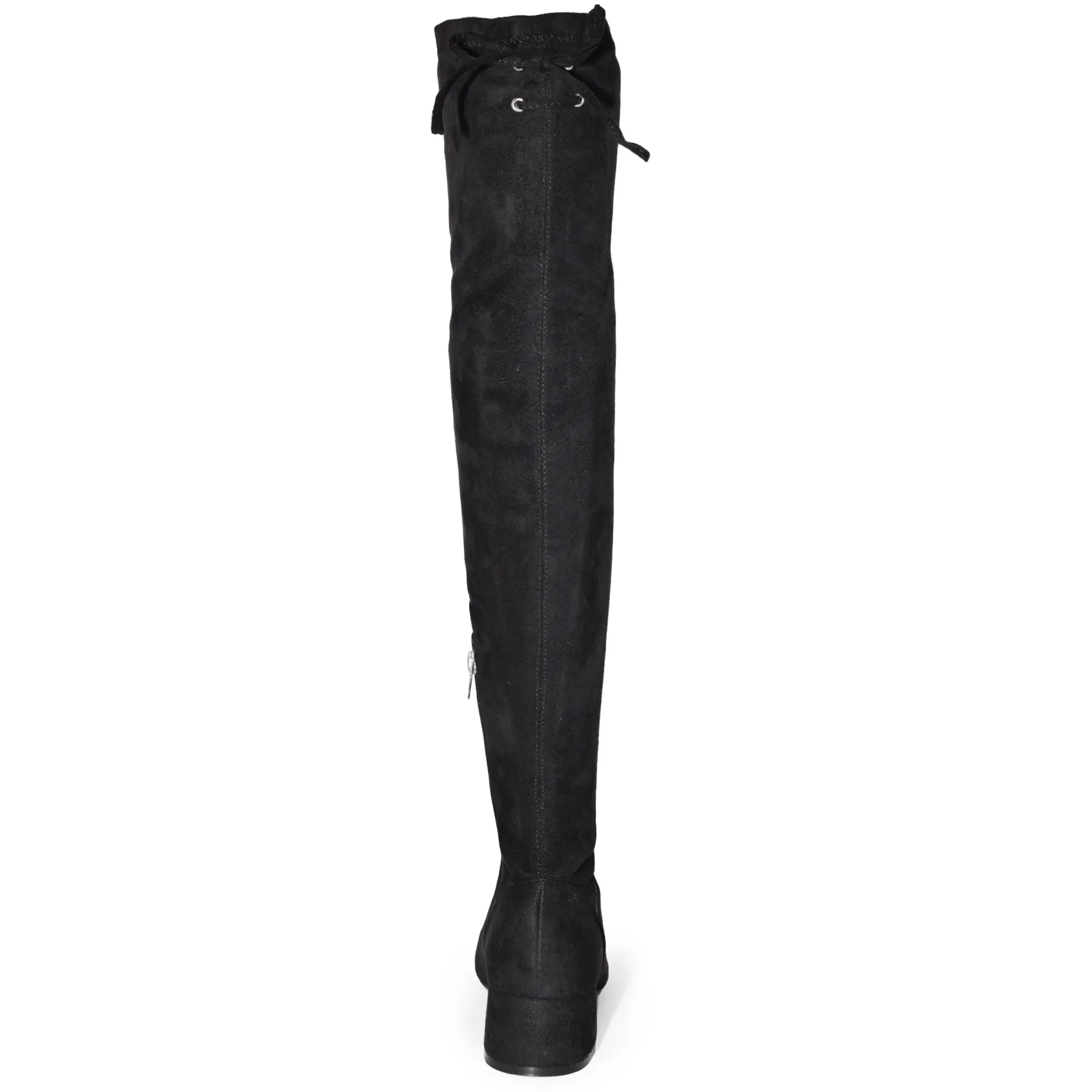 CROSS-01 Over The Knee Low Chunky Block Heel Boots