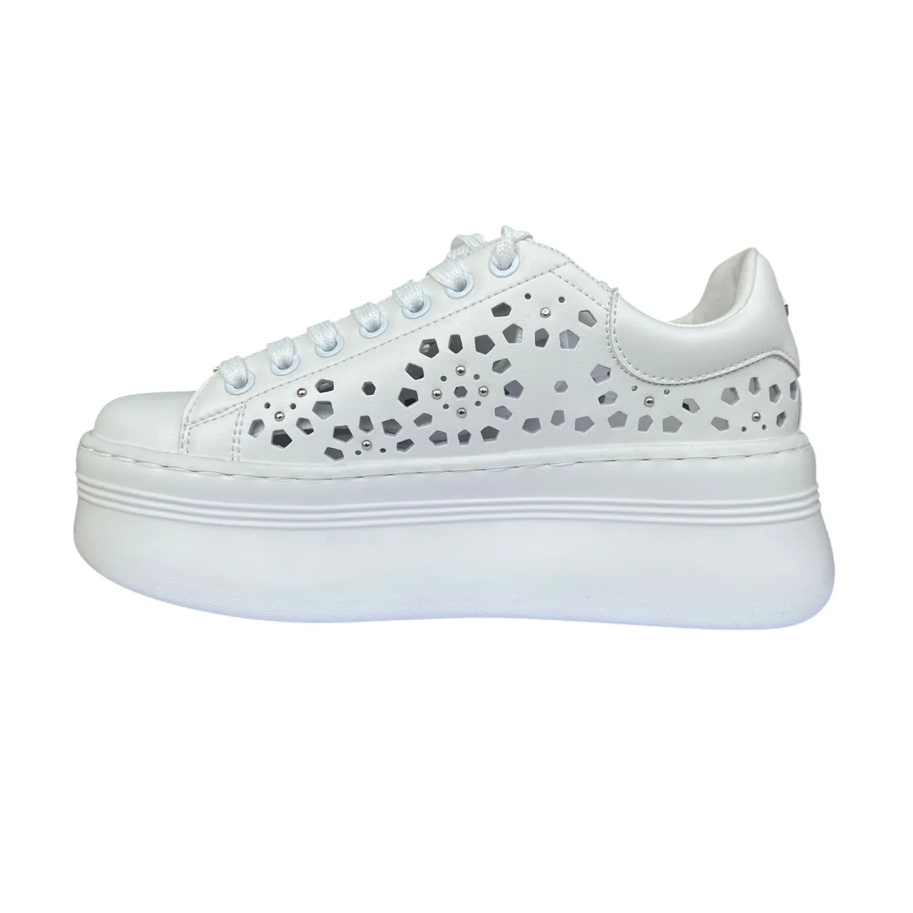 Cult scarpa sneakers con zeppa da donna Pearl 4425 bianco Non Compression Midsole affordable - price - value shoes