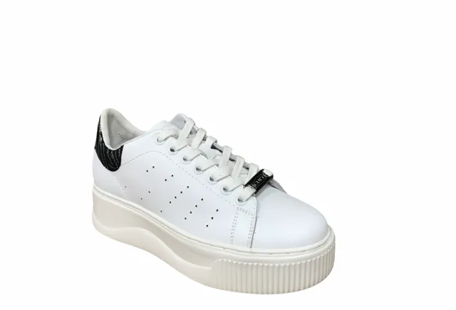 Puma Ignite Bouncy Ride Feel Cult scarpa sneakers da donna in pelle con zeppa Perry 3162 Low glitter bianco zebra