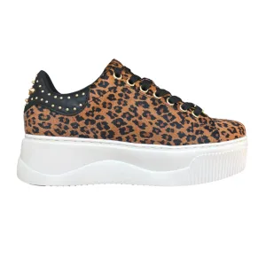 Compressionless Foam Core Cult Sneakers Donna Perry 4640 Low Jaguar PONY LEATHER CLW464000