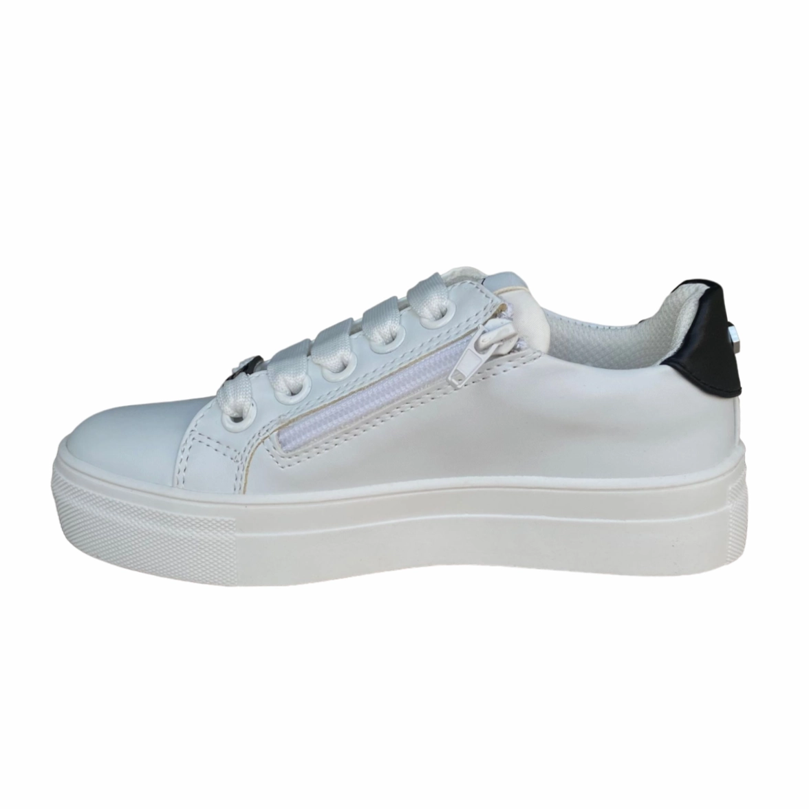 Cult scarpa sneakers da bambina T-011 bianco-nero Hilly terrain adaptability