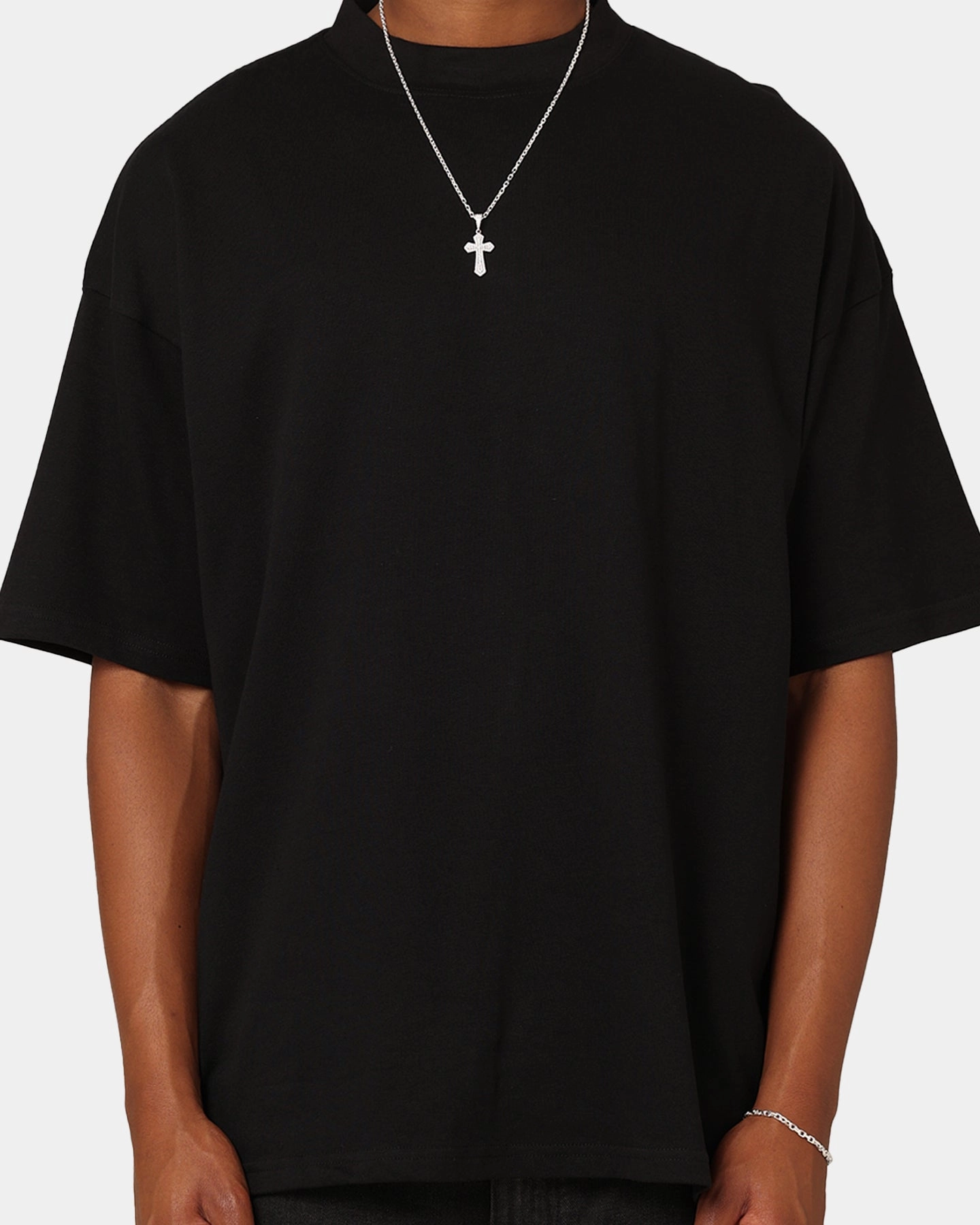 Culture Kings Oversized Blank T-Shirt Black All-Day Wear