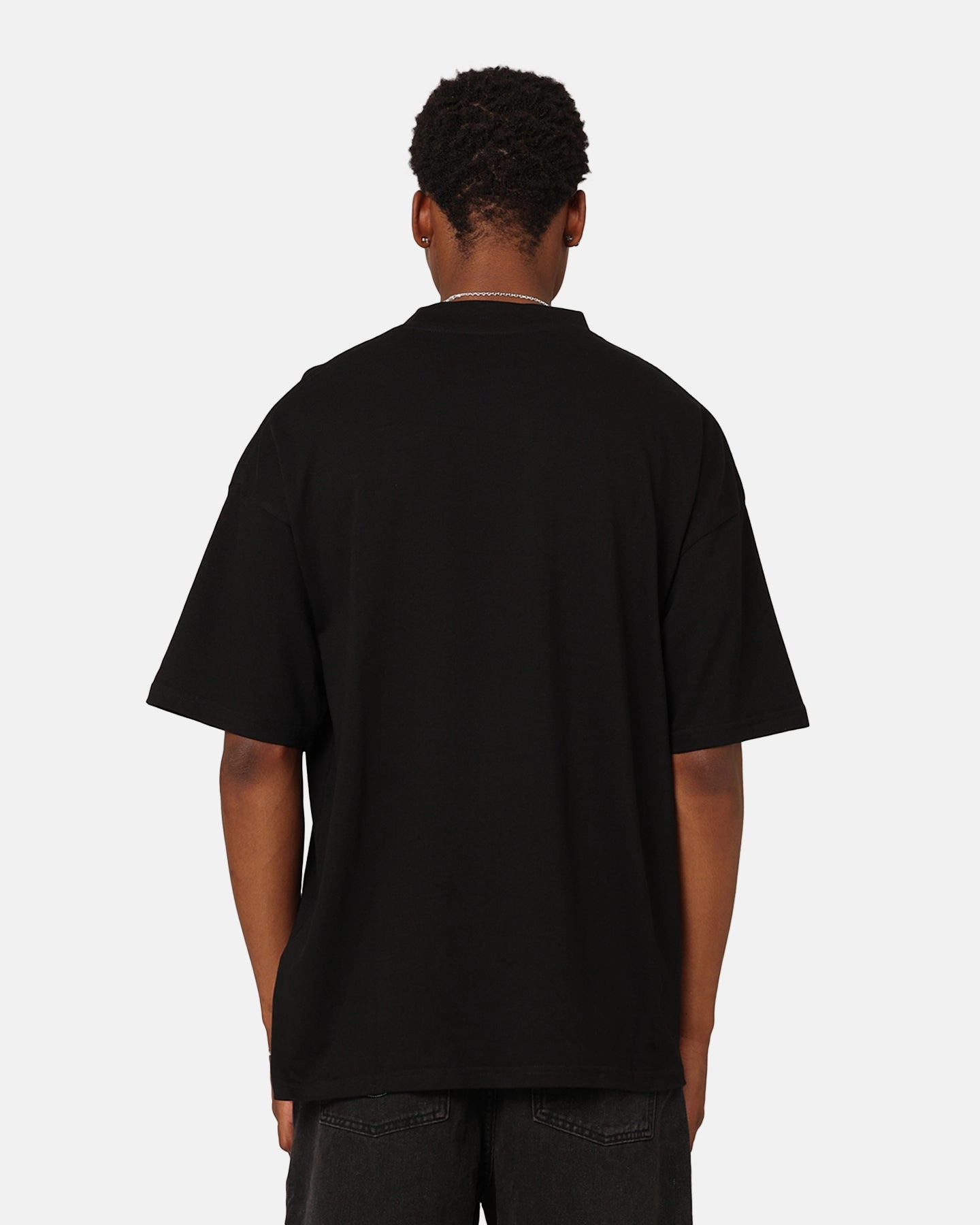 Recycled Polyester Culture Kings Oversized Blank T-Shirt Black