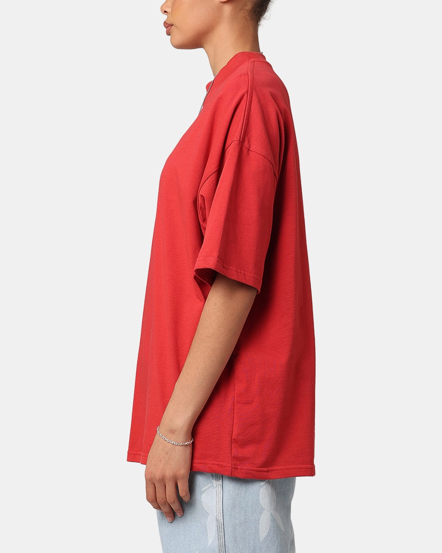 Yoga class Culture Kings Oversized Blank T-Shirt Red