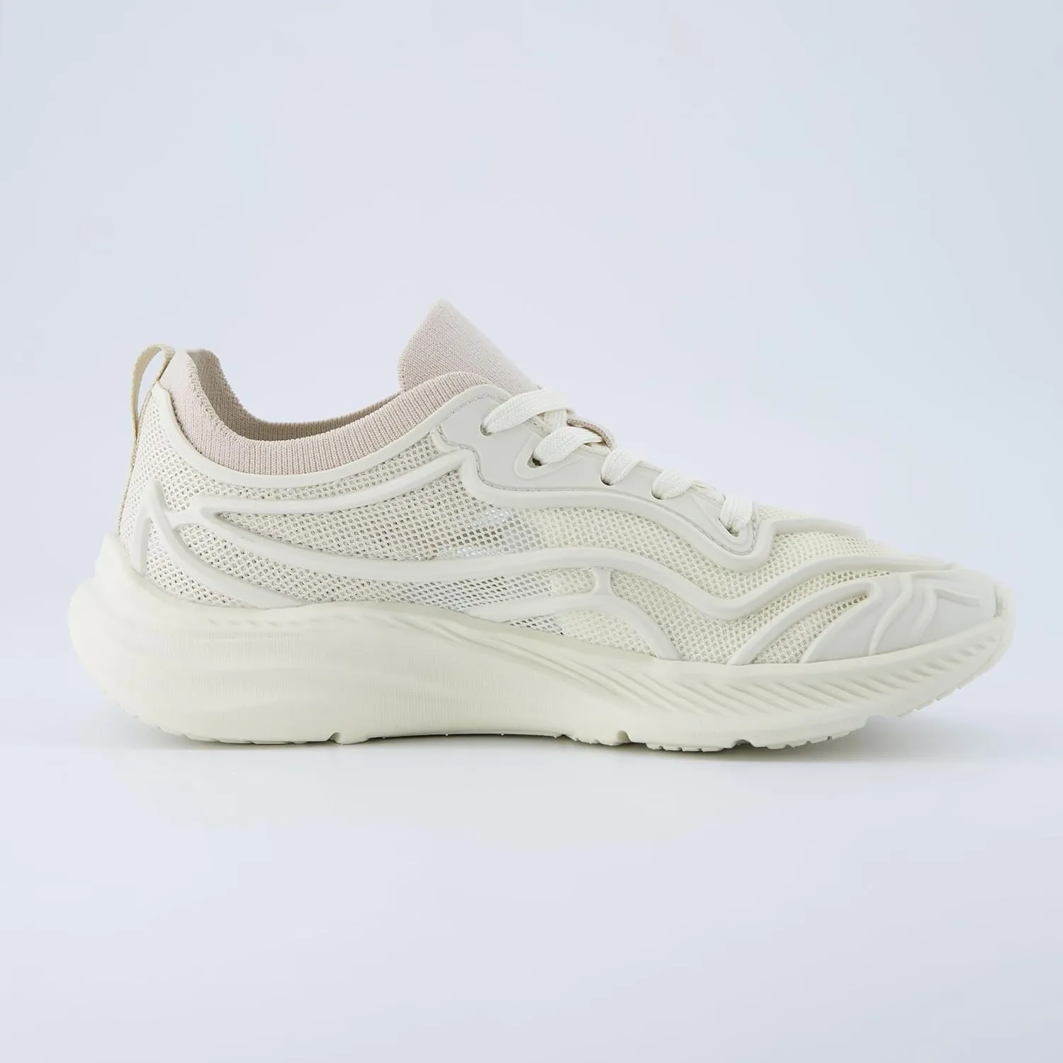 CUSHIONAIRE Trax Women’s Athletic Sneaker – Lightweight Mesh Running Shoe with Cushioned Insole & Chunky Sole Design