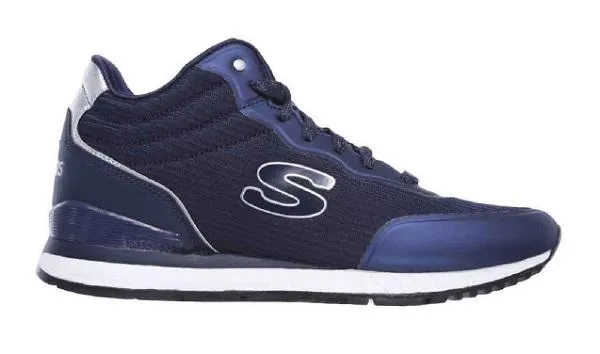 flexible shoe aspects Skechers scarpa sneakers da donna con rialzo al tallone Vega High 920 NVY blu
