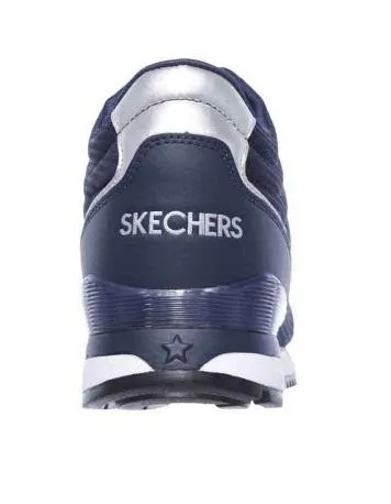 Energy Boost Skechers scarpa sneakers da donna con rialzo al tallone Vega High 920 NVY blu