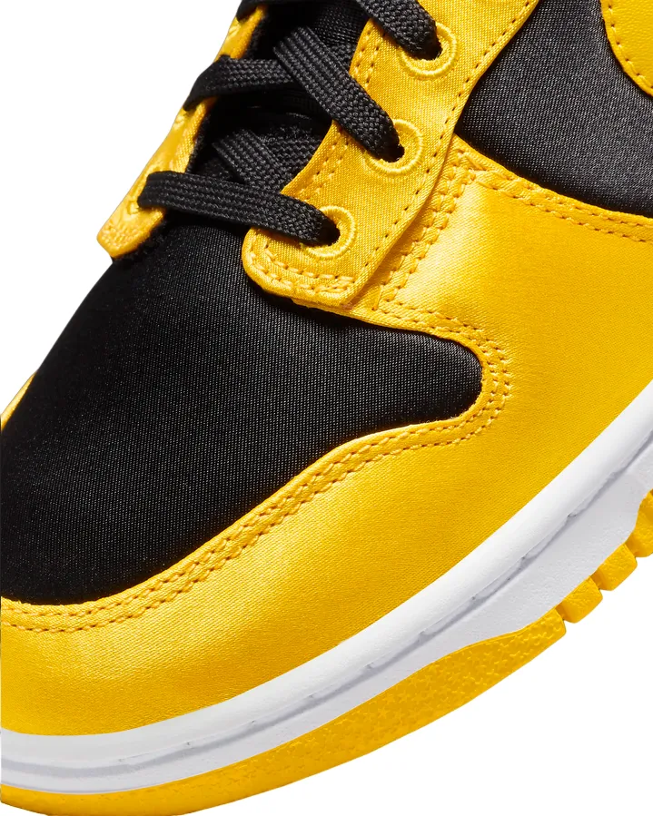 Nike scarpa sneakers da donna Dunk Alta FN4216-001 nero bianco giallo mais Pro Cushioning