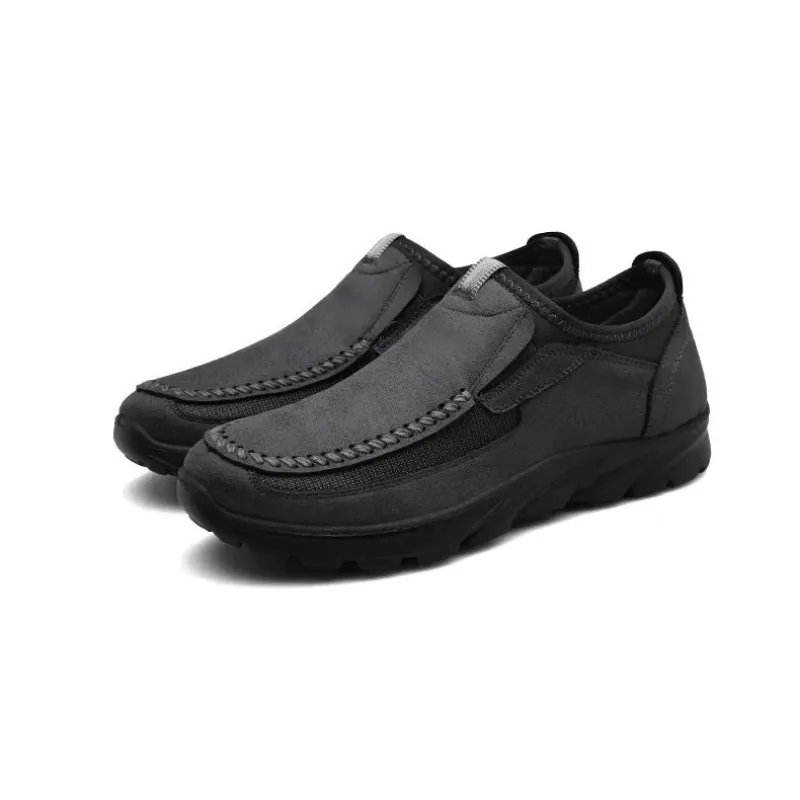 Cuzcare Ortho Men's Shoes Comfortable Lightweight Soft Sole Leather Loafers