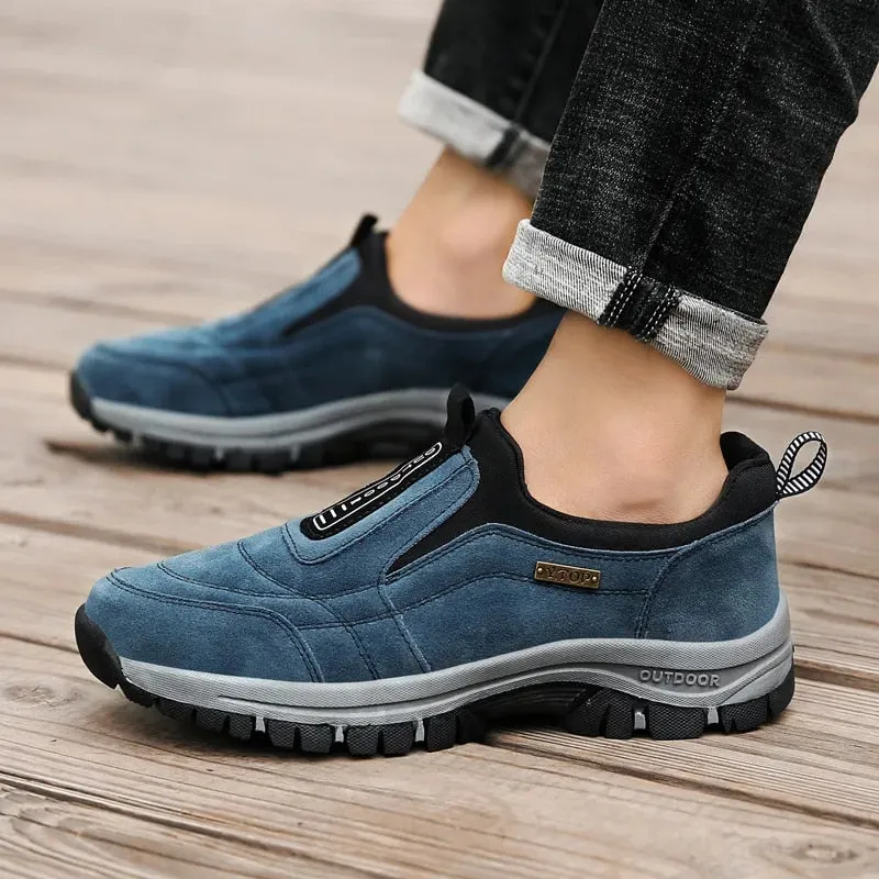Cuzcare Orthopedic Men Shoes Arch Support Wide Toebox AntiSkid Walking Outdoor