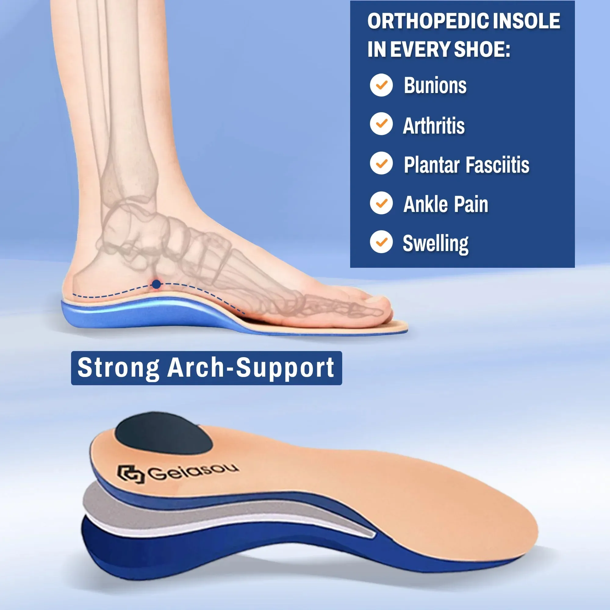 Cuzcare Orthopedic Men Shoes Breathable Walking Slip-on Sock Gym Casual Shoes