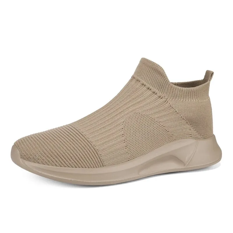 Cuzcare Orthopedic Men Shoes Breathable Walking Slip-on Sock Gym Casual Shoes