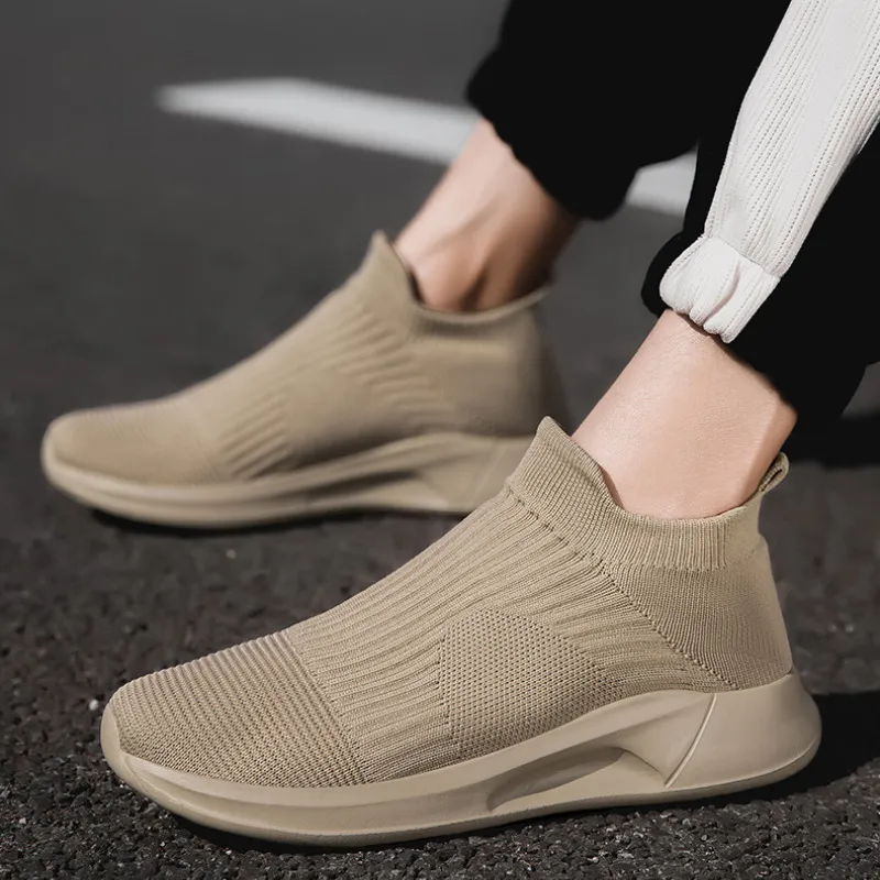 Cuzcare Orthopedic Men Shoes Breathable Walking Slip-on Sock Gym Casual Shoes