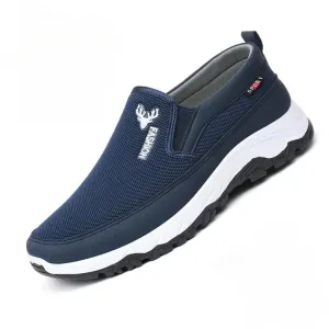 Cuzcare Orthopedic Men's Shoes Comfortable Soft Sole Canvas Slip-on