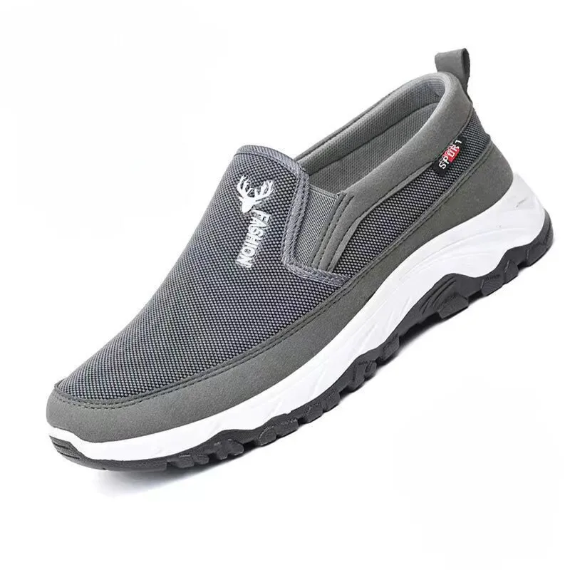 Cuzcare Orthopedic Men's Shoes Comfortable Soft Sole Canvas Slip-on