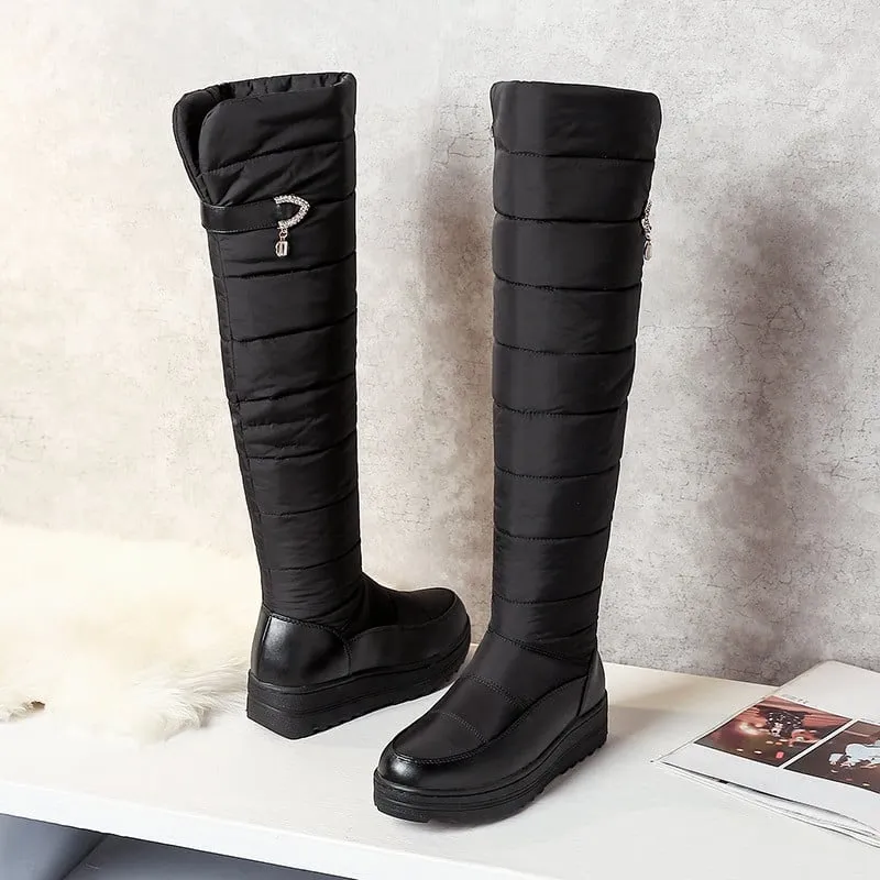 Cuzcare Orthopedic Women Boot Over Knee High Warm Snowy Winter Boots