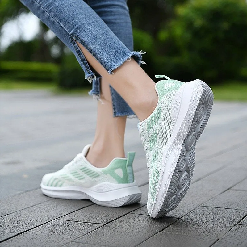 Cuzcare Women Orthopedic Shoes Elastic Mesh EVA Nonslip Summer 2023 Jogging Sneakers