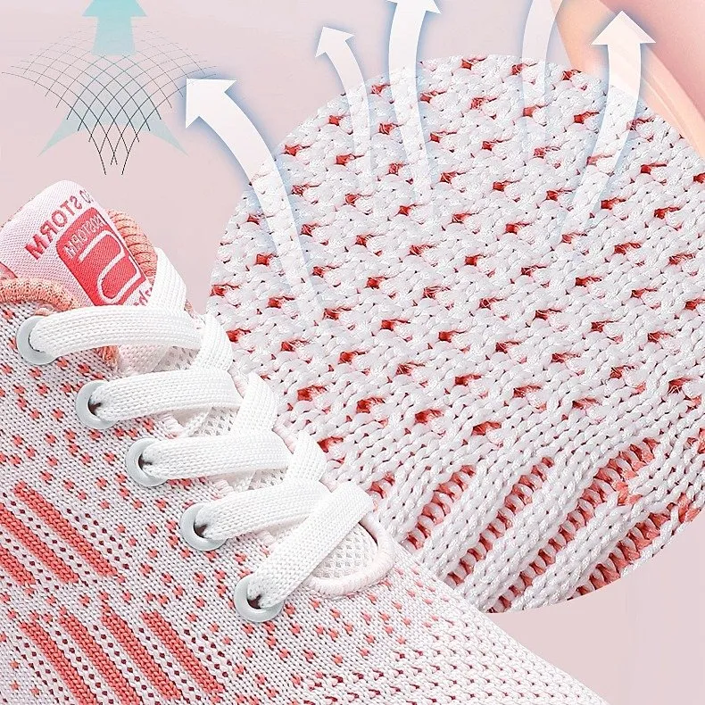 Cuzcare Women Orthopedic Shoes Elastic Mesh EVA Nonslip Summer 2023 Jogging Sneakers