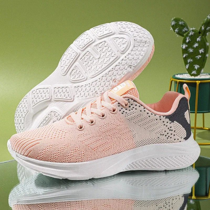 Cuzcare Women Orthopedic Shoes Elastic Mesh EVA Nonslip Summer 2023 Jogging Sneakers