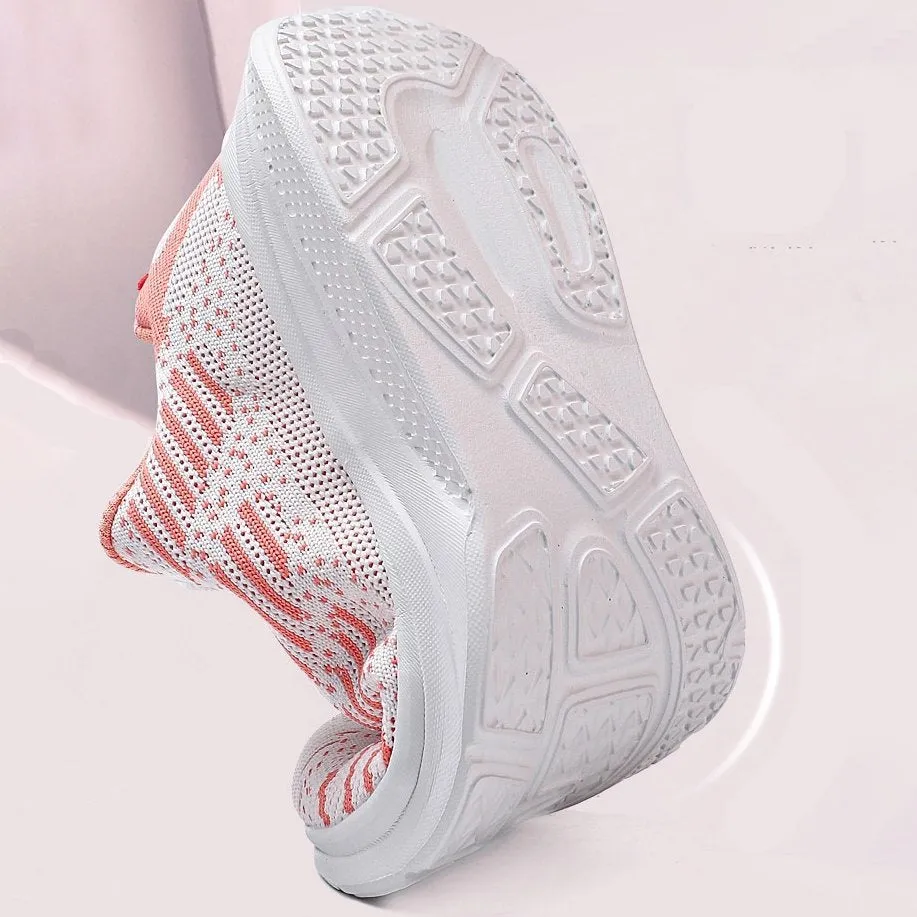 Cuzcare Women Orthopedic Shoes Elastic Mesh EVA Nonslip Summer 2023 Jogging Sneakers