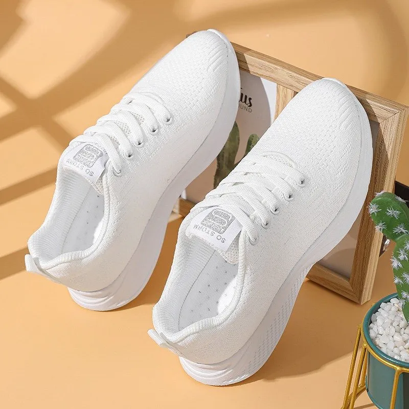 Cuzcare Women Orthopedic Shoes Elastic Mesh EVA Nonslip Summer 2023 Jogging Sneakers