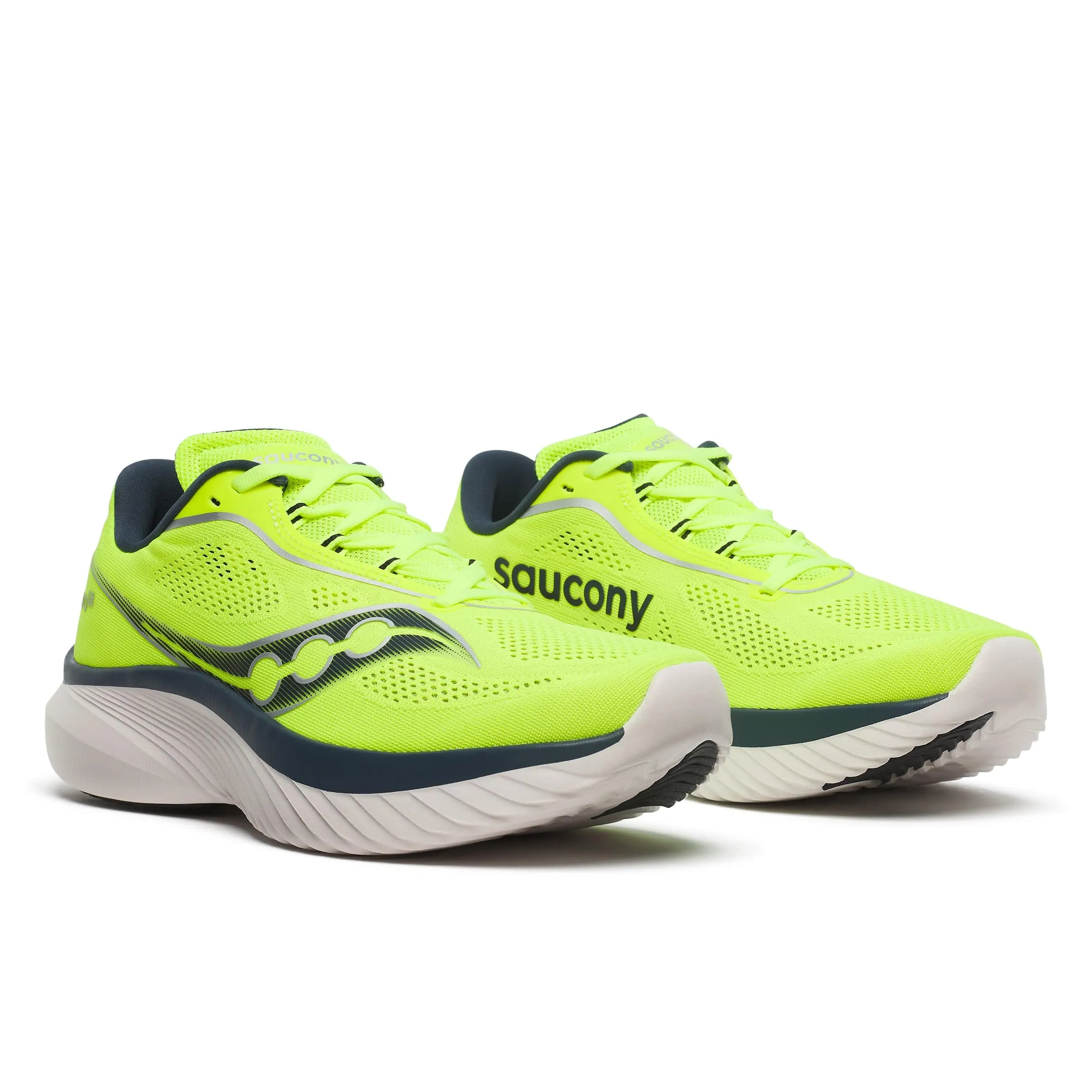 Anti Fatigue Insoles Saucony Kinvara 15 Men's Running Shoes Citron/Navy AW24