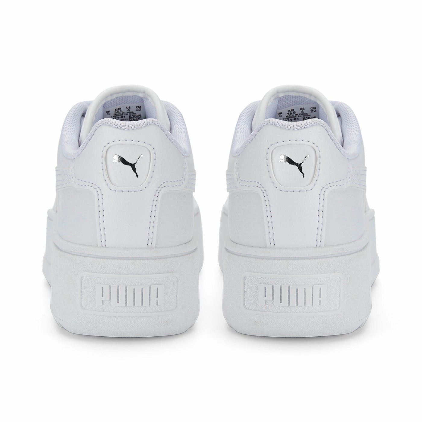 practical shoe usefulness heel - support - mechanism shoes Puma scarpa sneakers da ragazza con zeppa Karmen 387374 01 bianco