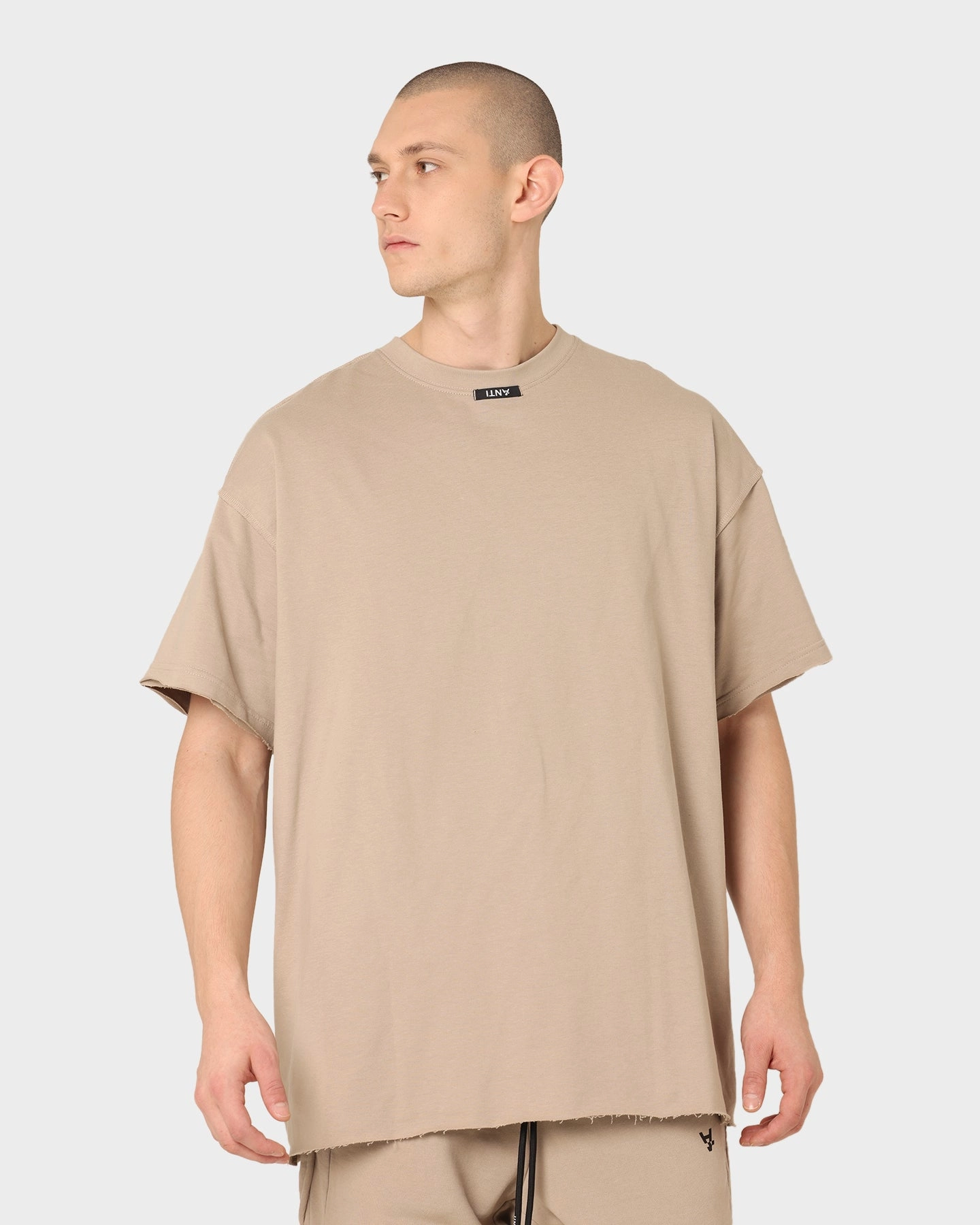 The Anti Order Anti Essential Oversized T-Shirt Bone Active Outfit