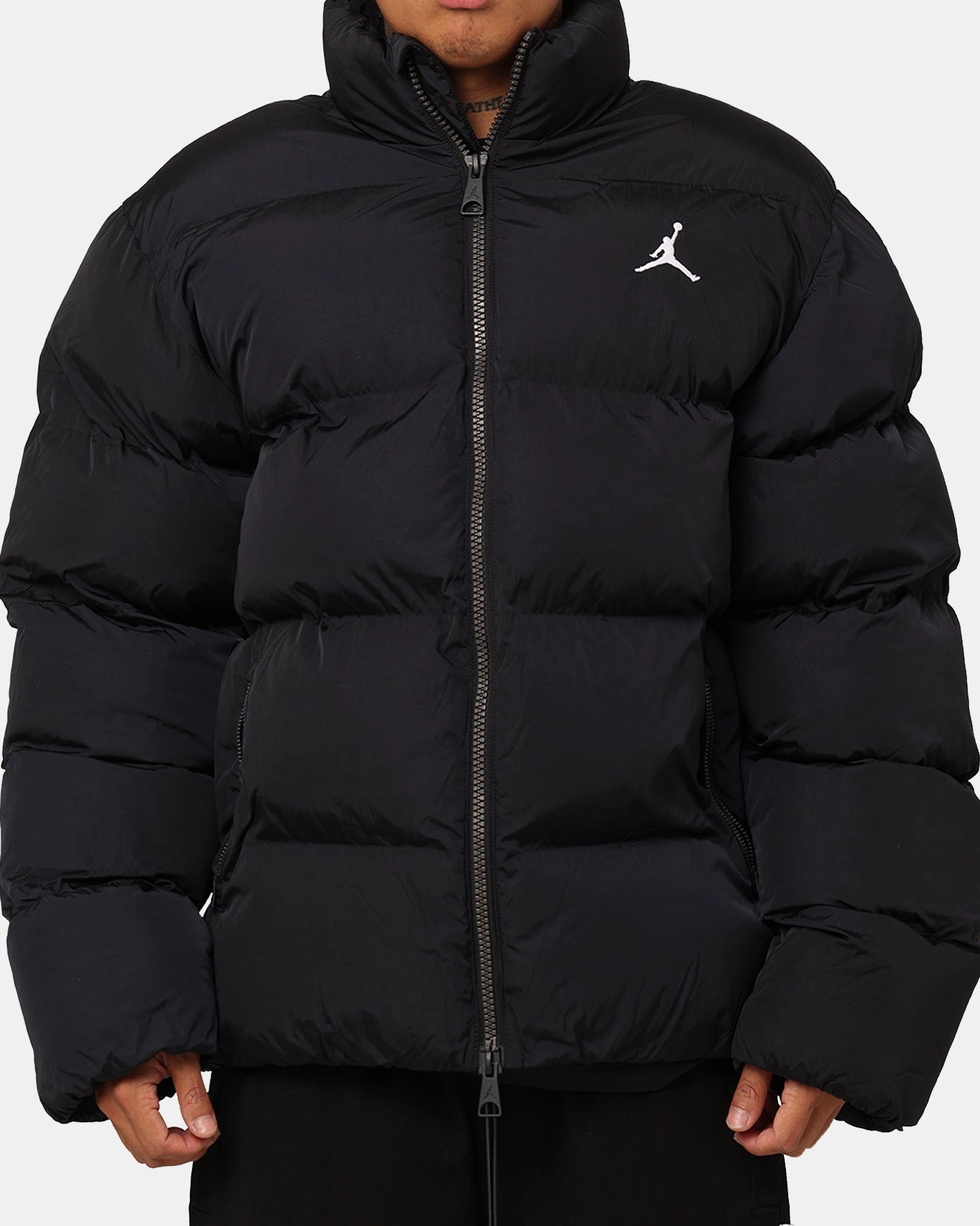 Jordan Essentials Poly Puffer Jacket Black/White keepsake