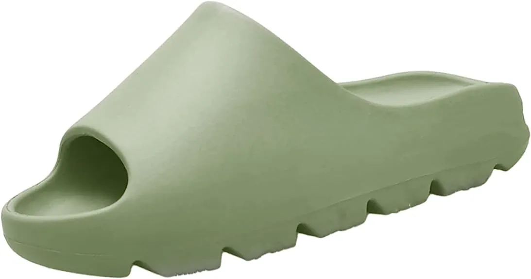 Dark Green Nature Breeze Men'S Thick Sole Slipon Sandals
