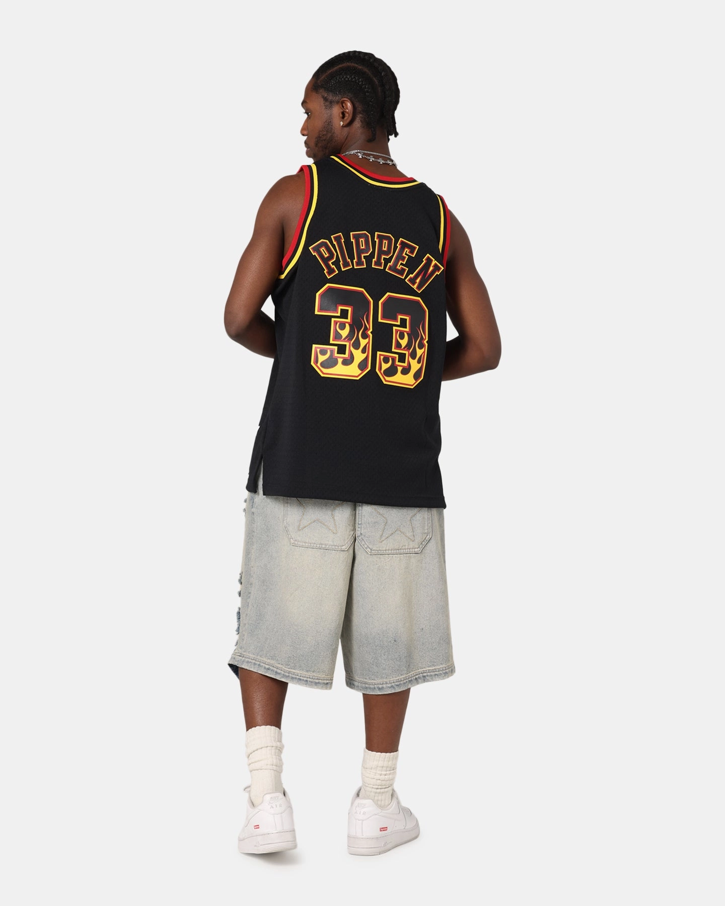 Mitchell & Ness Chicago Bulls Scottie Pippen Legends Jersey Black/Grey Street Flex