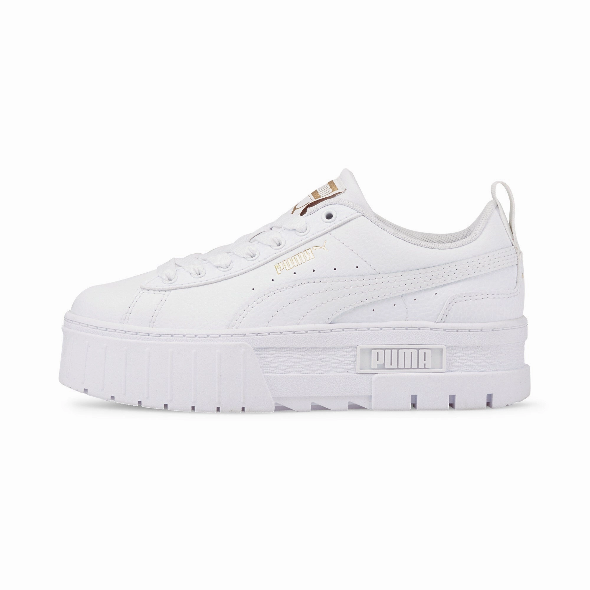 PUMA Big Kids' Girls' Mayze Leather Sneakers EVA Composite