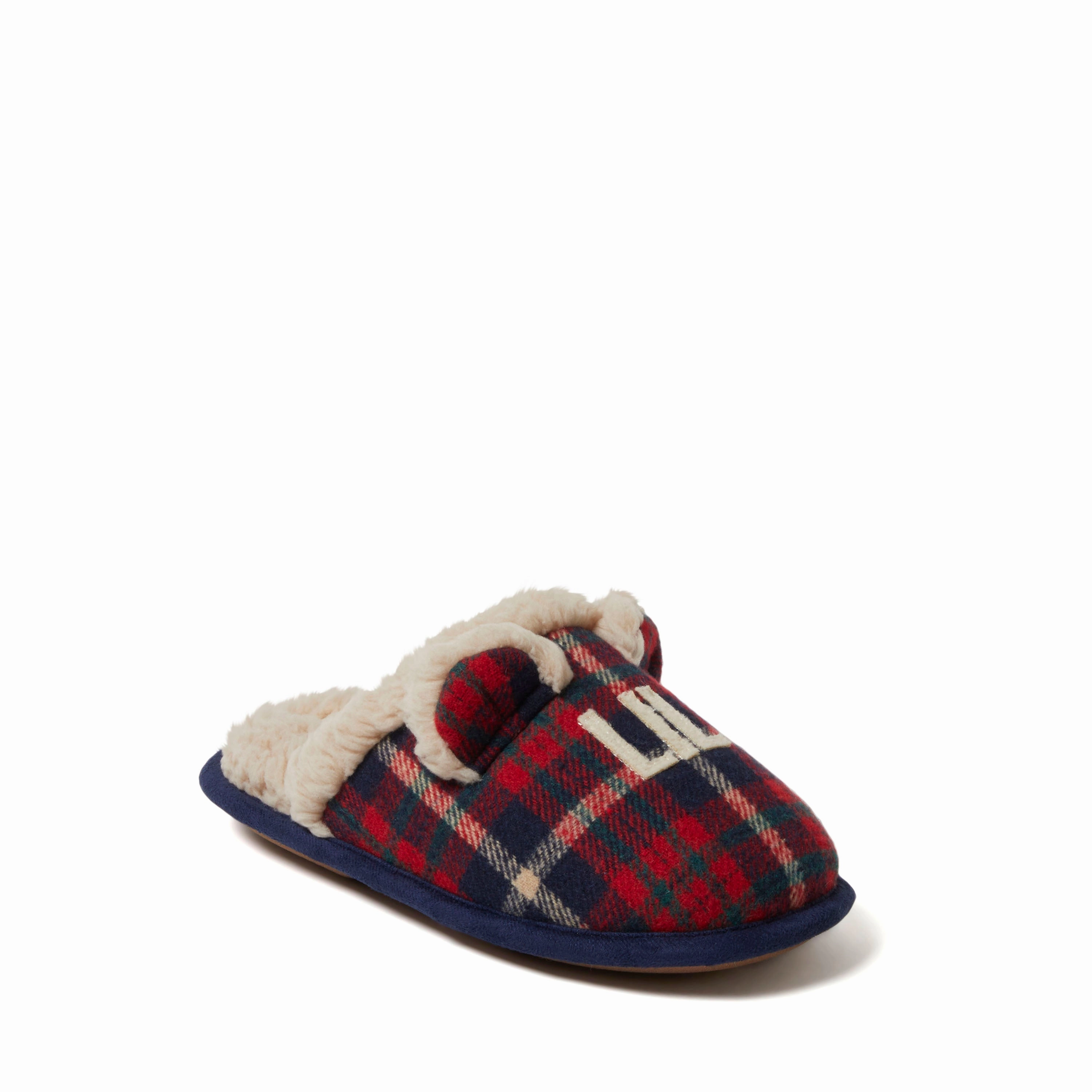 Sneaker Auctions Dearfoams Kids Lil Bear Plaid Scuff Slipper