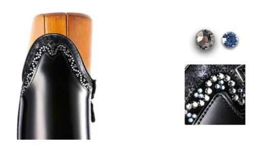 DeNiro Tintoretto Custom Dressage Boots Wrat Blu Oceano & Infinito Sky - In Stock