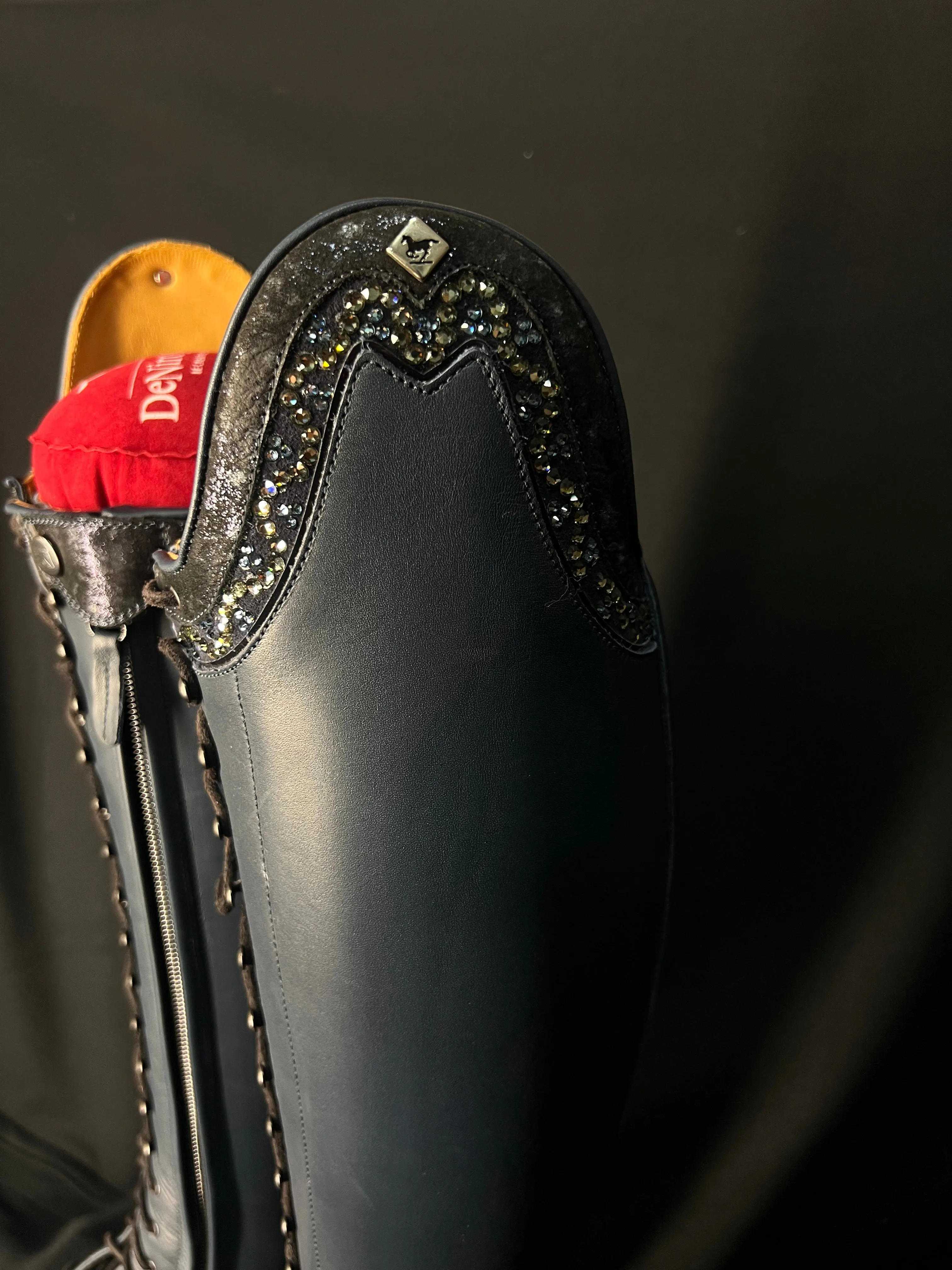 DeNiro Tintoretto Custom Dressage Boots Wrat Blu Oceano & Infinito Sky - In Stock