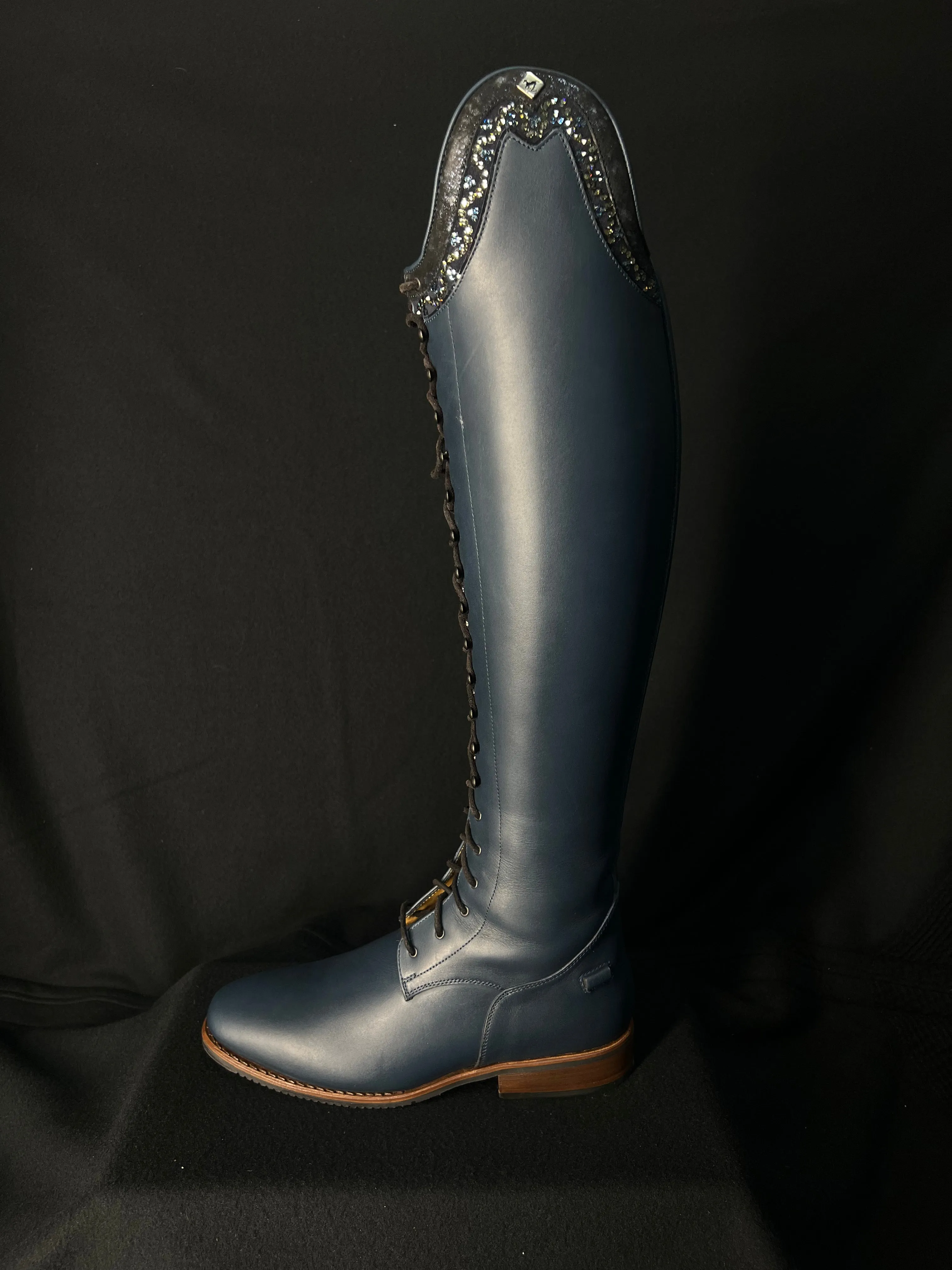 DeNiro Tintoretto Custom Dressage Boots Wrat Blu Oceano & Infinito Sky - In Stock
