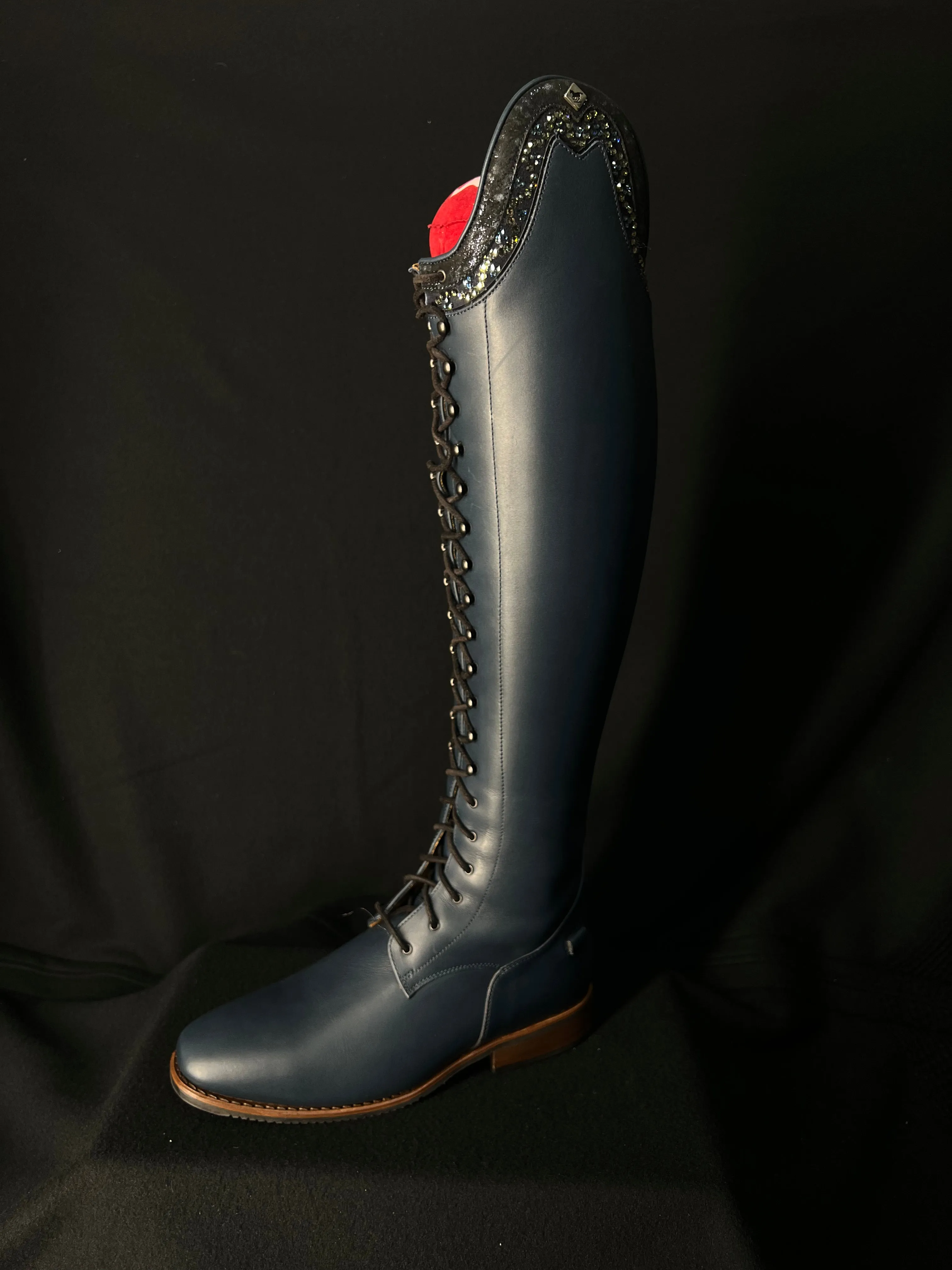 DeNiro Tintoretto Custom Dressage Boots Wrat Blu Oceano & Infinito Sky - In Stock