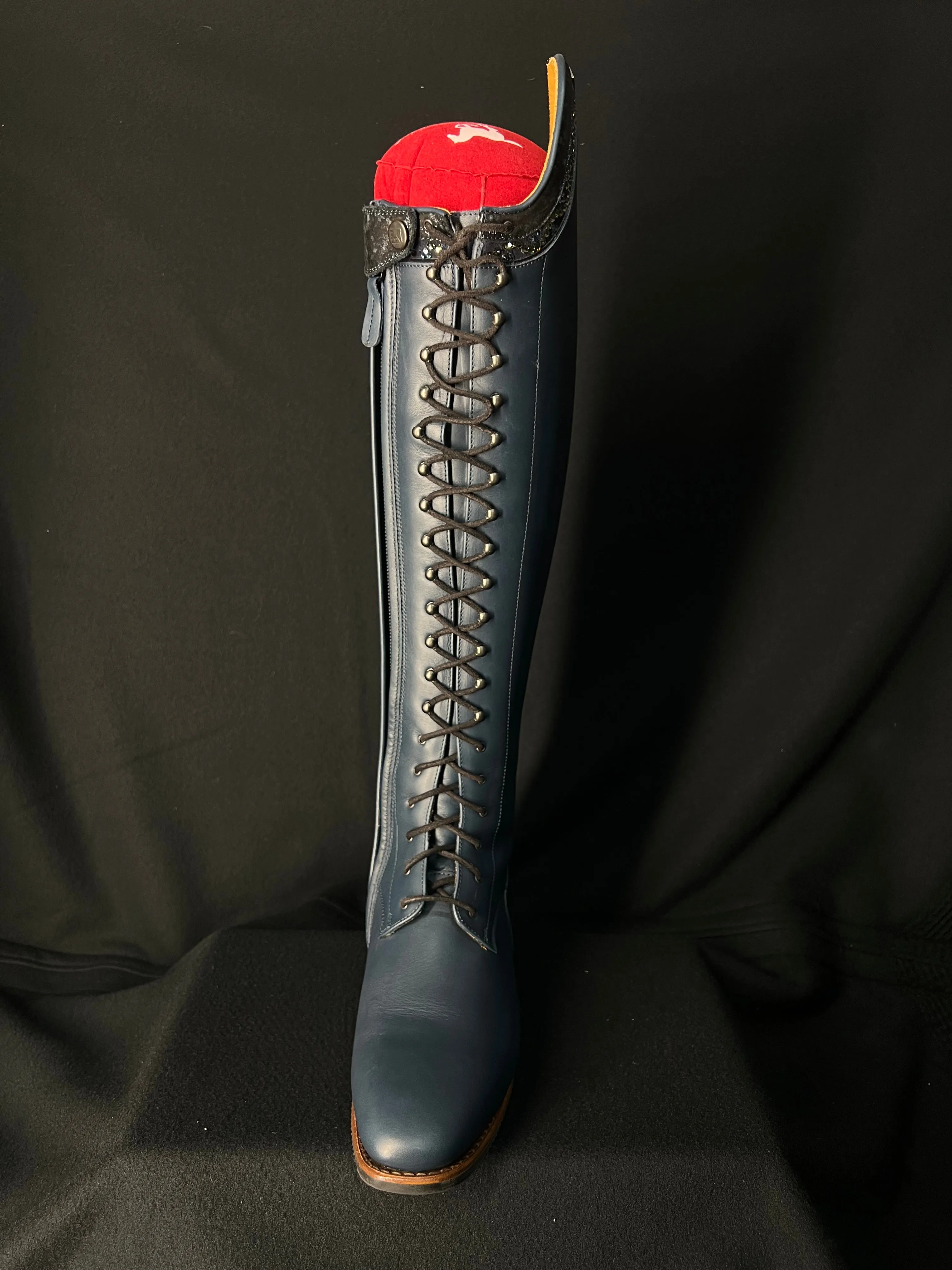 DeNiro Tintoretto Custom Dressage Boots Wrat Blu Oceano & Infinito Sky - In Stock