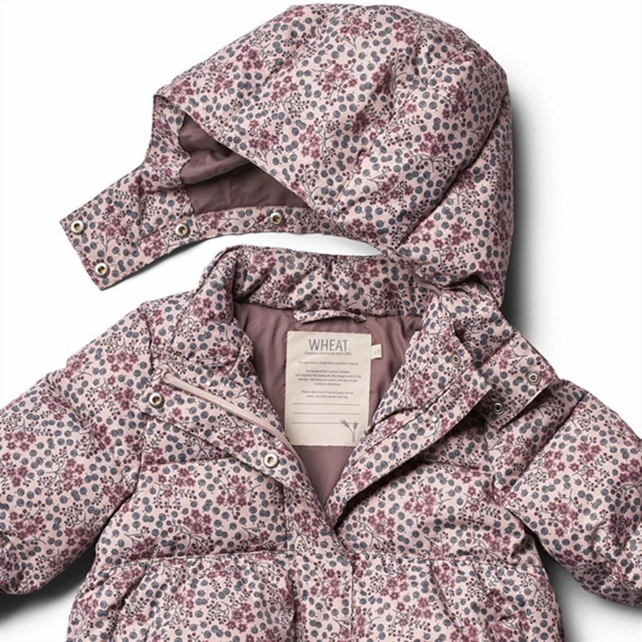 Simple Urban Layer Active Urban Layer Wheat Puffer Jacket Karla Pale Lilac Berries