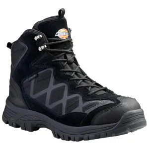 Dickies Men's Work Boots - Frontier Black Hike Steel Toe Medium | DK505003BLK