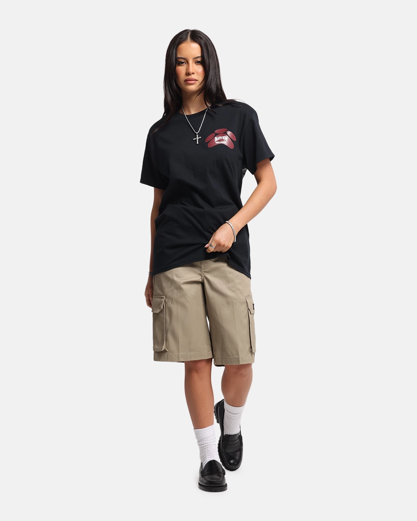High Durability Thread Dickies 131 Slim Straight Cargo Shorts Khaki