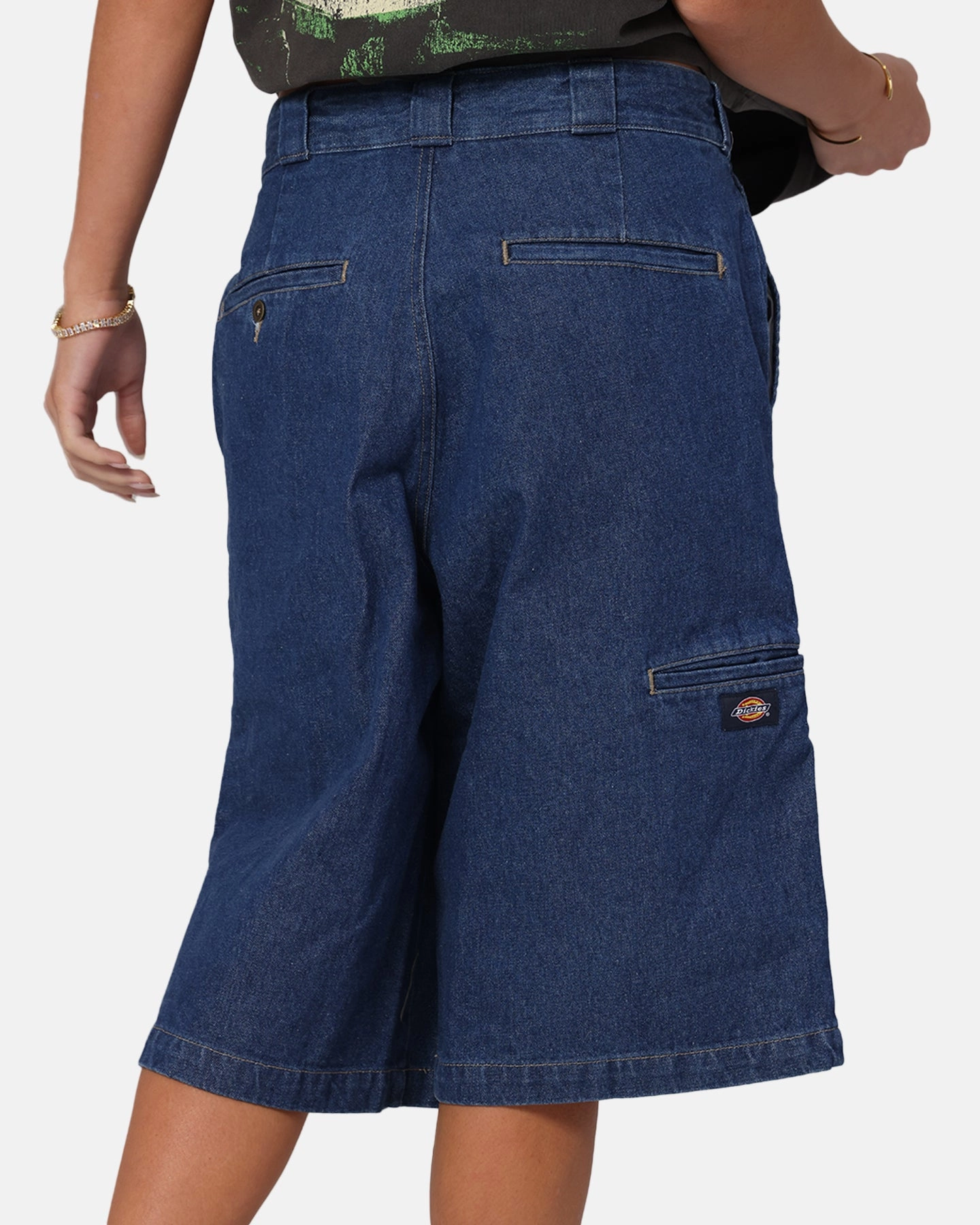 Fit Comfort Dickies 13" Loose Fit Multi Pocket Shorts Stone Washed Indigo