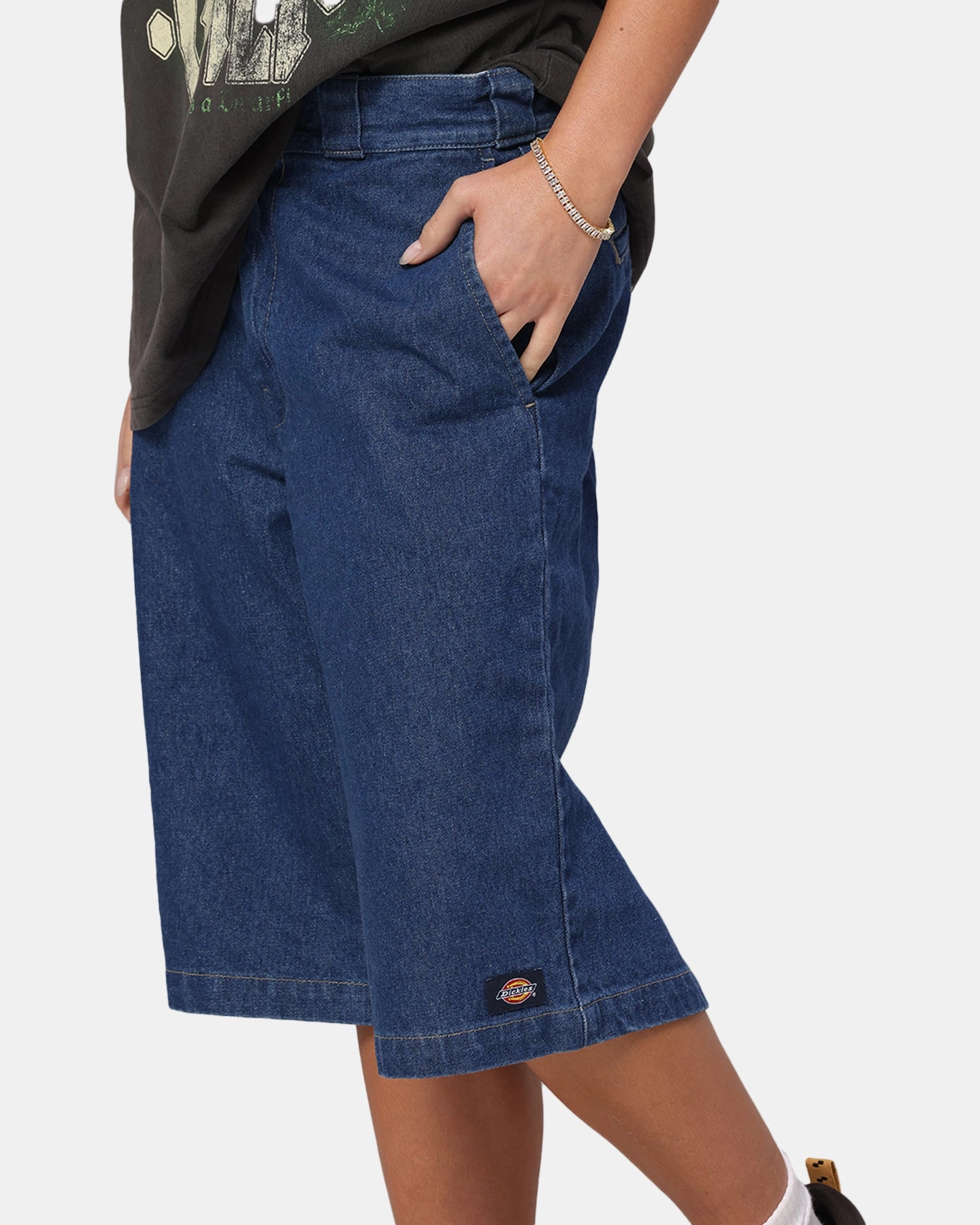 Dickies 13" Loose Fit Multi Pocket Shorts Stone Washed Indigo Reinforced Pockets