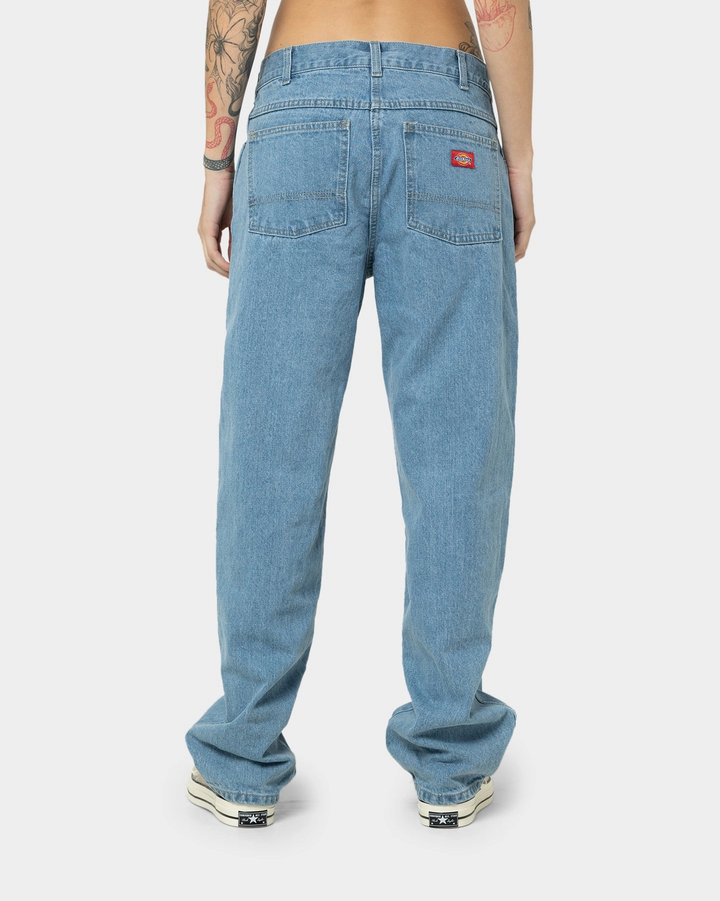 Fashion Comfort Wear Dickies Relaxed Straight Fit Jeans Light Indigo