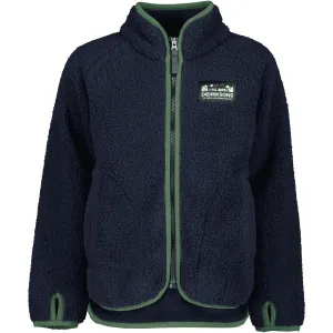 Didriksons Navy Gibbs Kids Fullzip Fleece Jacket 2 Modern City Outfit