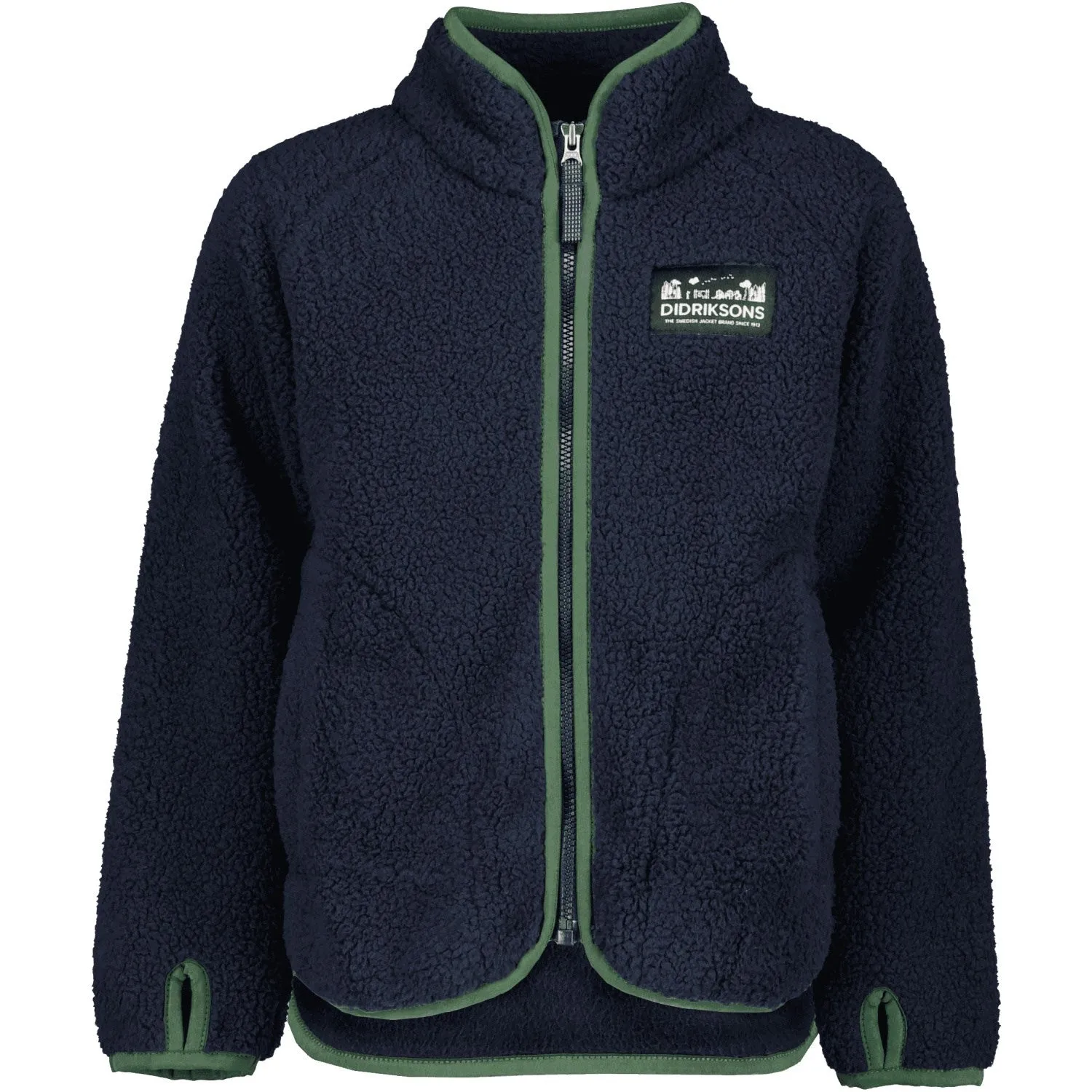 Didriksons Navy Gibbs Kids Fullzip Fleece Jacket 2 Modern City Outfit