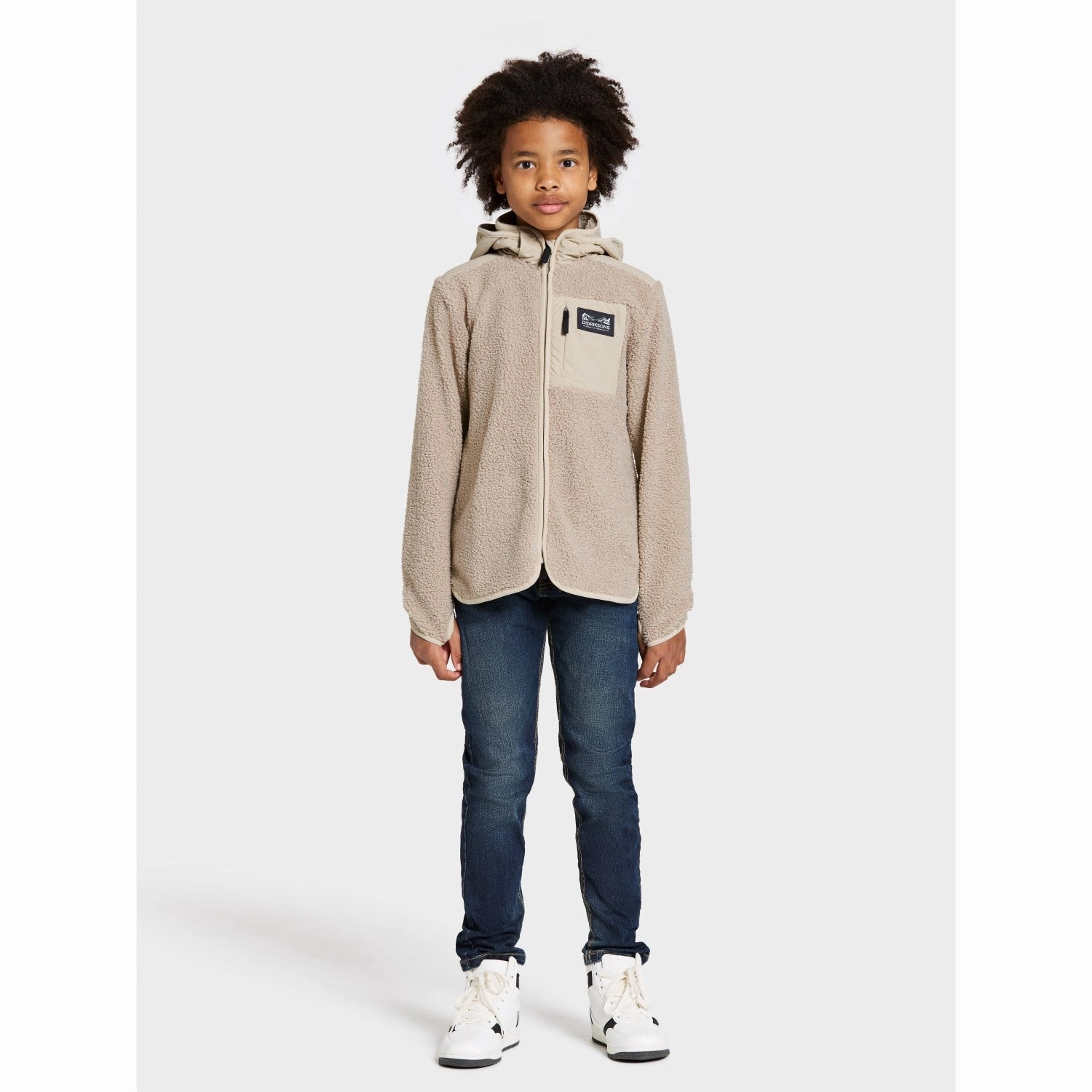 Waterproof Coating Fray Resistant Edges Didriksons Beach Beige Exa Kids FZ 2