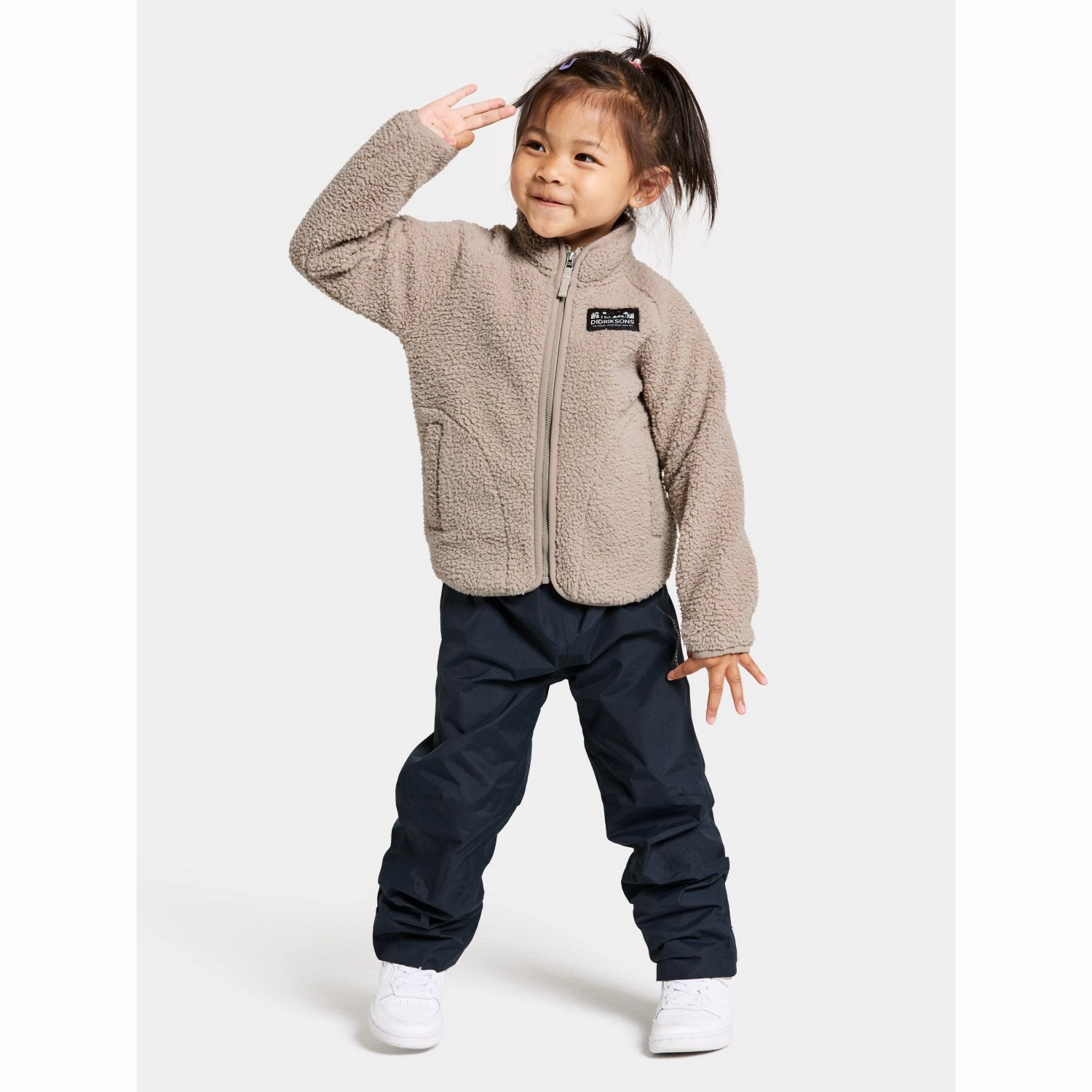 AbrasionResistantSurface Compact Layer Didriksons Beach Beige Gibbs Kids Fullzip 2
