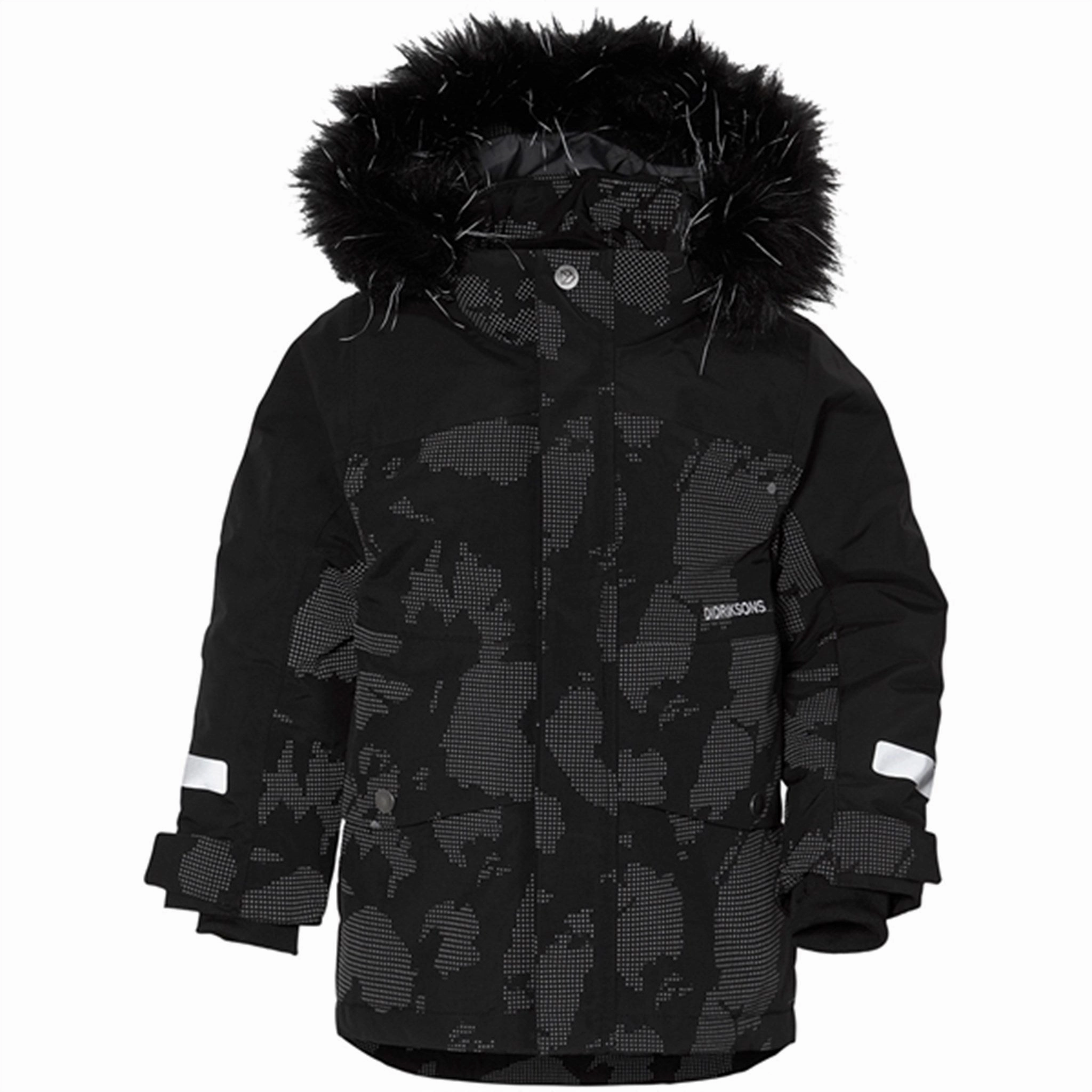 Buttery Soft Handfeel Glossy Finish Didriksons Bj?rven Island Print Ref Parka